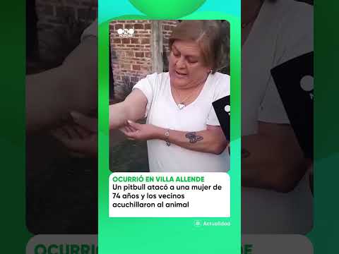🚨 Ataque de un pitbull en Villa Allende: una mujer de 74 años está grave