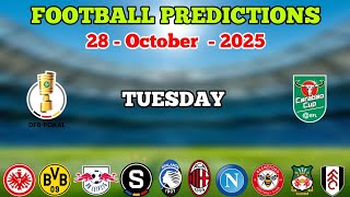 Download the video "FOOTBALL PREDICTIONS TODAY 28 OCTOBER 2025 | EFL CUP | CHARLOTTE FC VS NEW YORK CITY | BETTING TIPS"