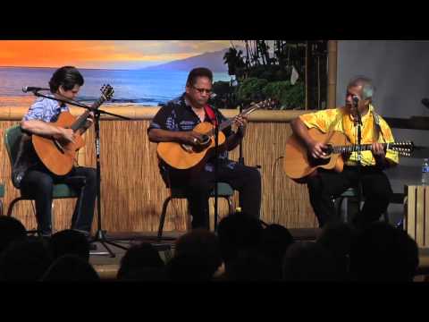 Fun Jam with Jeff Peterson, LedKaapana, & GeorgeKahumoku Jr. at Maui's Slack Key Show