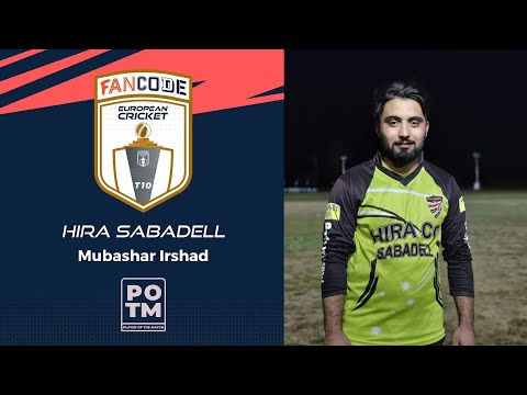 MOM: M Irshad - HIS vs HAW|Highlights |FanCode European Cricket T10 Barcelona Day 17 |Barcelona 2021