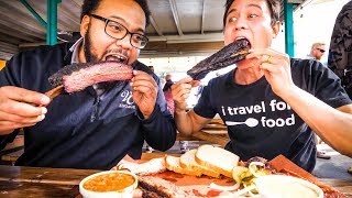 GIANT BEEF RIBS and Brisket - AMERICAN FOOD BBQ at Little Miss BBQ in Phoenix, AZ!