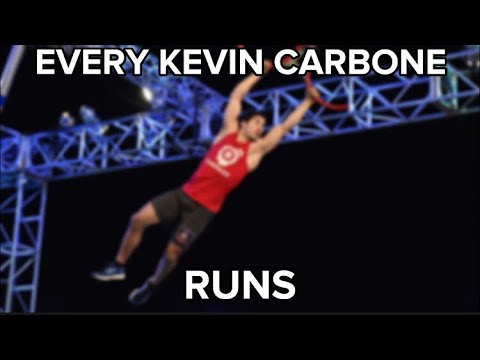 Every Kevin Carbone runs in American Ninja Warrior (ANW 9 - ANW 14)