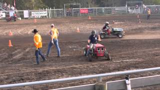 preview picture of video 'Lawn Mower Race at the Rock Creek Fall Fair 2013'