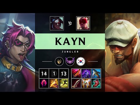 Kayn Jungle vs Lee Sin - KR Master Patch 25.15