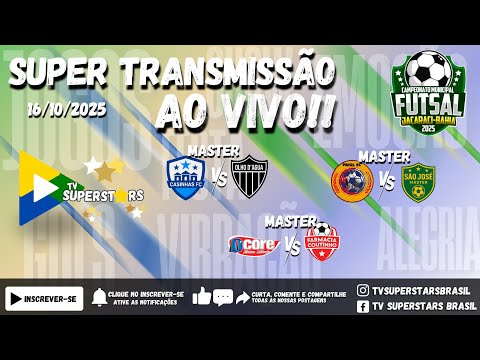 16/10 - CAMPEONATOS DE FUTSAL DE JACARACI 2025: PURA PRESSÃO NAS PARTIDAS MASTER!!