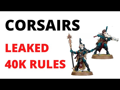 Eldar Corsairs: NEW MODELS and LEAKED RULES