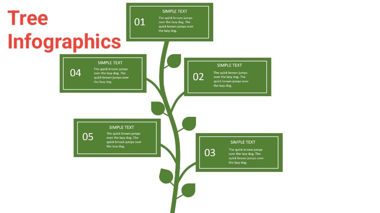 Create Tree Infographic in ppt Tree infographic powerpoint presentation