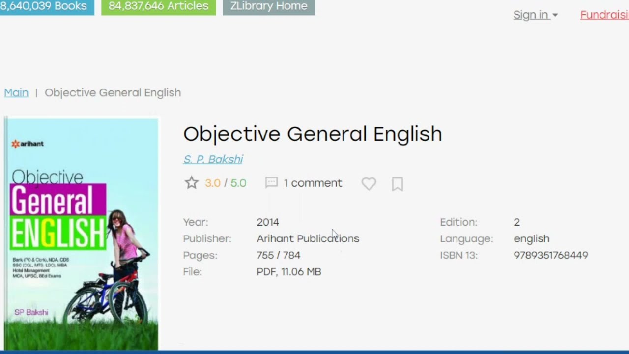 Watch video Arihant Objective General English Book By SP Bakshi PDF Download | Best English Book For Competition Now Arihant Objective General English Book By SP Bakshi PDF Download | Best English Book For Competition