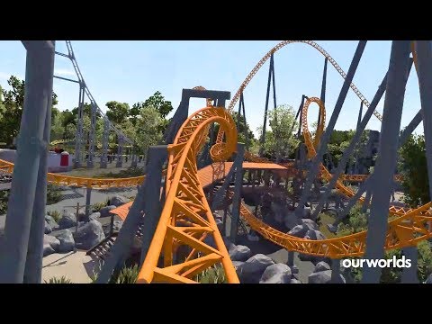Dreamworld's NEW Blue Fire Coaster POV - Animation Point Of View - Dreamworld, Gold Coast, Australia