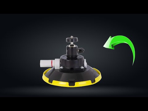 6" Suction Cup Camera Mount with 360 Ball Head, Air Pump Vacuum Suction Mount for Action Camera