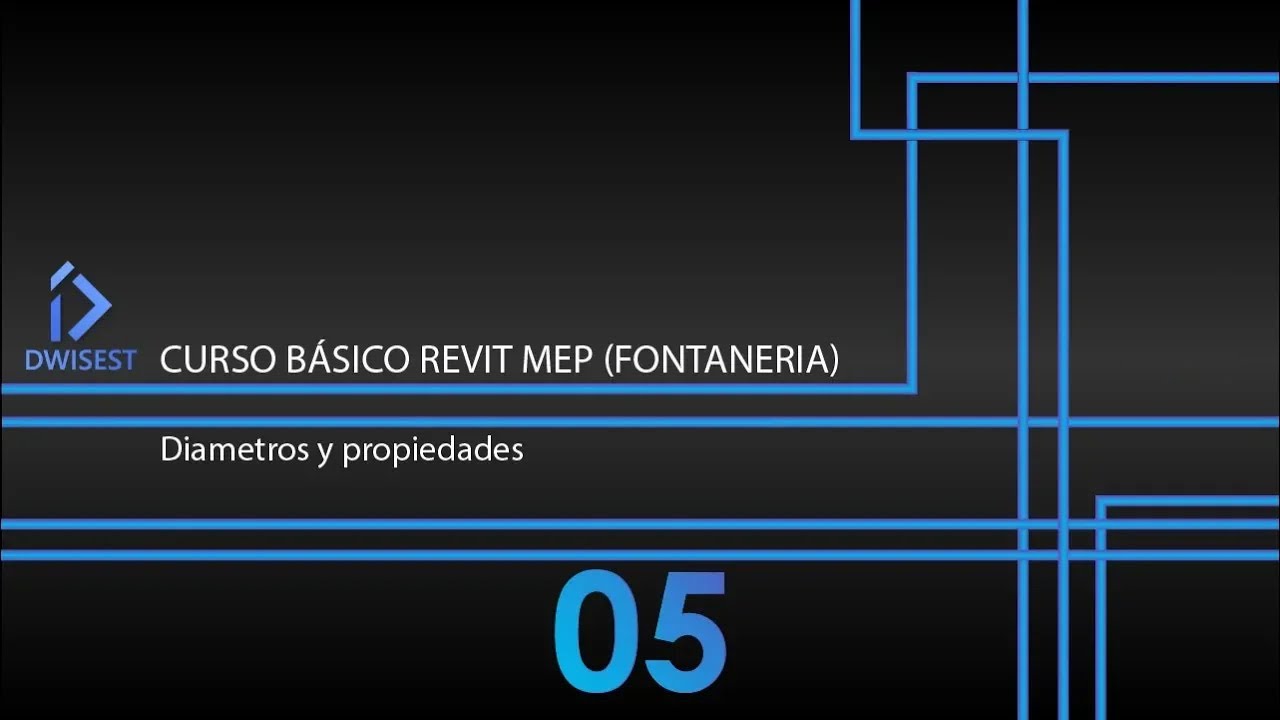 Revit MEP 2019 (Fontaneria) Diámetro y propiedades - Tutorial básico 05
