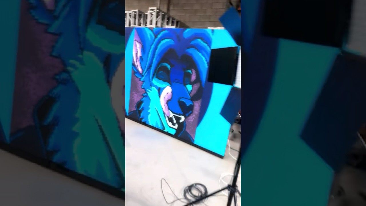 Commissions open! #furry #pixelart #ledwall #artist #digitalart