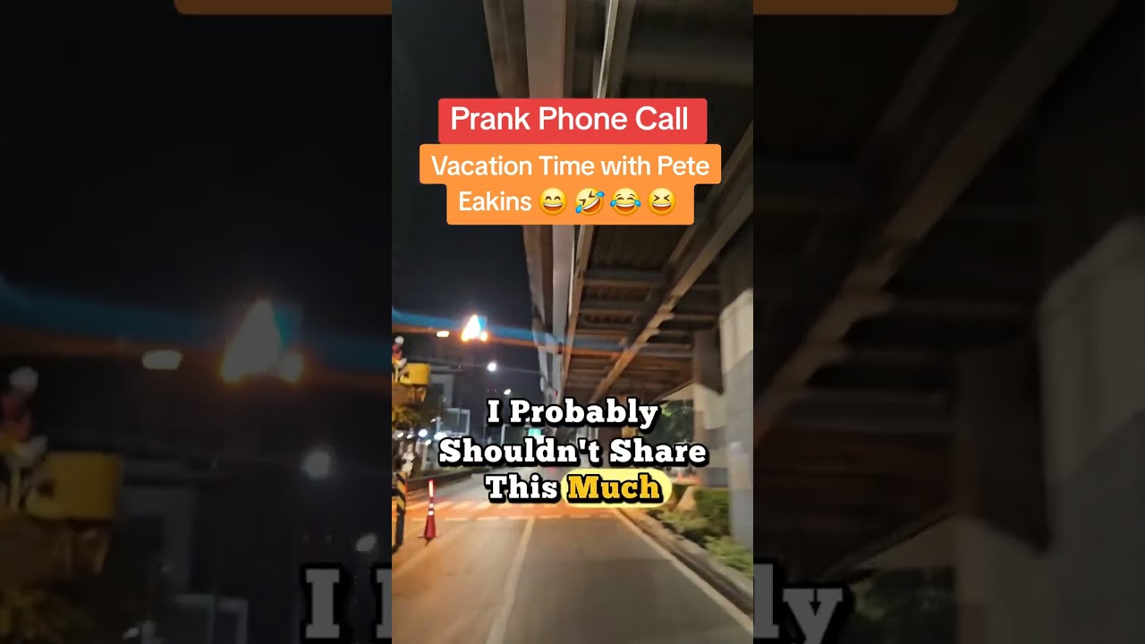 Prank Phone Call- Vacation Time with Pete Eakins 😄 🤣 | SUBSCRIBE FOR MORE 