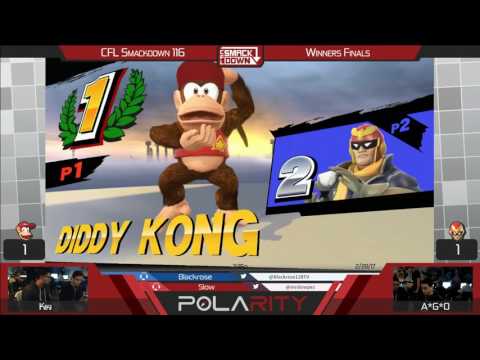 CFL Smackdown 116 WiiU - Kiki (Diddy Kong) vs A*G*O (Falcon) - Winners Finals
