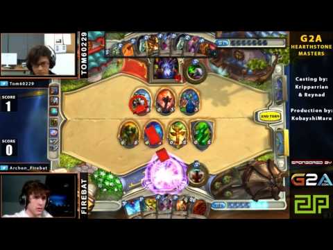 G2A Hearthstone Masters - Quarterfinals - Firebat vs tom60229