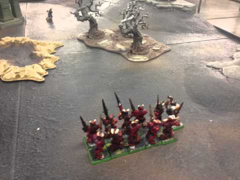 Escalation Week 1:250pts Warhammer Fantasy Battle Report, Daemons of Khorne v High Elves