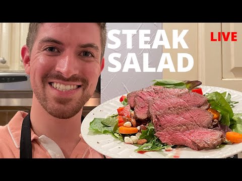 Cooking Perfect Tenderloin Steak Salad on Easter -...