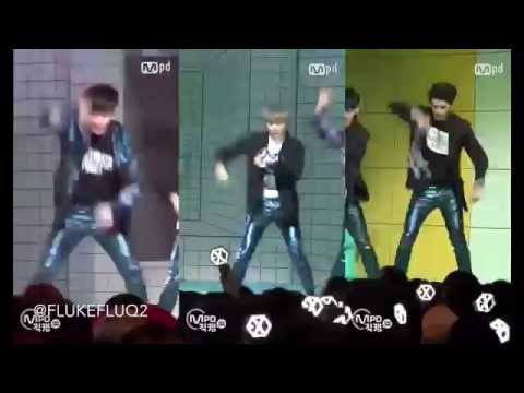 160609 EXO (Lay, Suho, Sehun) - Lucky One @ M COUNTDOWN (by MPD)