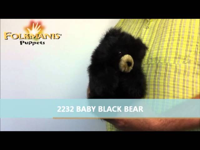 Video Teaser für 2232 Folkmanis BABY BLACK BEAR