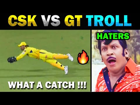 CSK vs GT IPL TROLL 2024 🔥 Dhoni Catch 🔥 2வது வெற்றி 🔥 Full Match Higlights - Today Trending