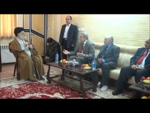 ⁣زار السيد خضير الخزاعي سماحة السيد الحائري