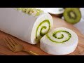 Kiwi Roll Cake It S Delicious When Made Like This Kiwi Roll Cake Recipe Green Kiwi Jam