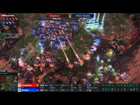 Starcraft II HomeStory Cup XXIII 2023 Jun30 BabyMarine(T) v Harstem(P) Game 3 MAPS - [ESL] Babylon