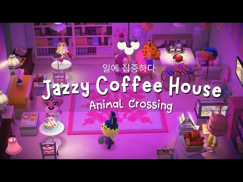 Jazzy Animal Crossing Coffee House☕ Chatters + Smooth Jazz Music Playlist ????Lo-fi Chill out Piano