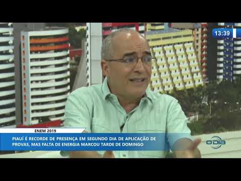 O DIA NEWS 11.11.2019  Wellington Soares (coord  PreÌ-SEDUC) - ENEM 2019