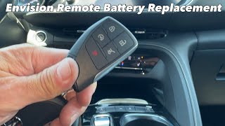 2022-2025 Buick Envision Remote key battery replacement