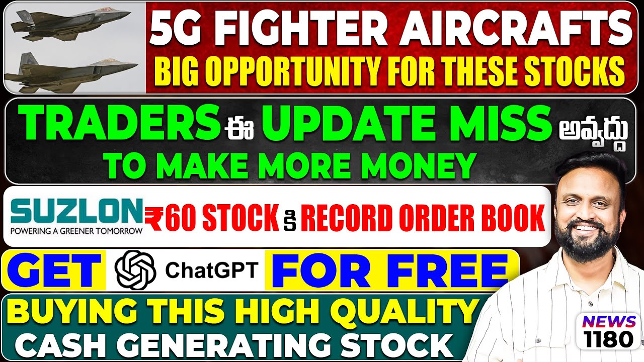 5G Fighter Aircrafts Big Opportunity forThese Stocks|Traders, don’t miss this update make more money
