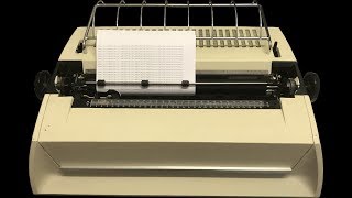 ASCII art on a restored Diablo HyType II Daisy Wheel printer