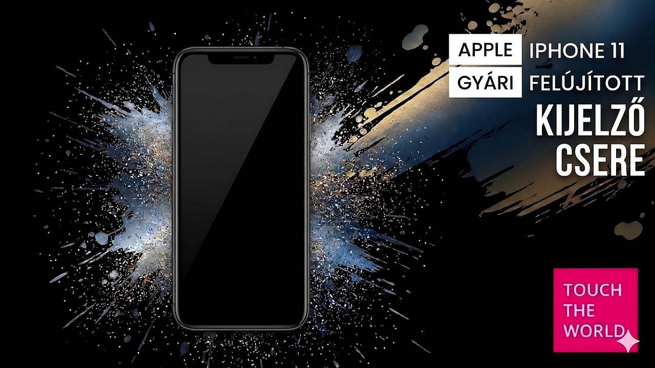 iPhone 11 gyári felújított kijelző csere
