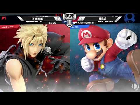 Clash of the Carolinas 3 - Evantor(Cloud) VS No Tag(Mario) - Pools W. Top 64 Qualifier