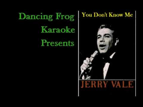 Jerry Vale - You Don't Know Me (Karaoke) - Dancing Frog Karaoke