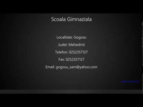 Scoala Gimnaziala Gogosu