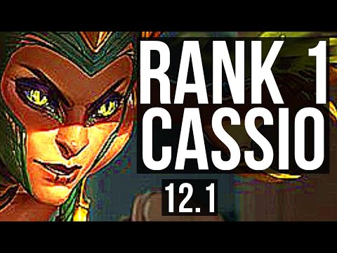 CASSIOPEIA vs SHEN (TOP) | Rank 1 Cassio, 6 solo kills, 9/4/14, 300+ games | KR Grandmaster | 12.1