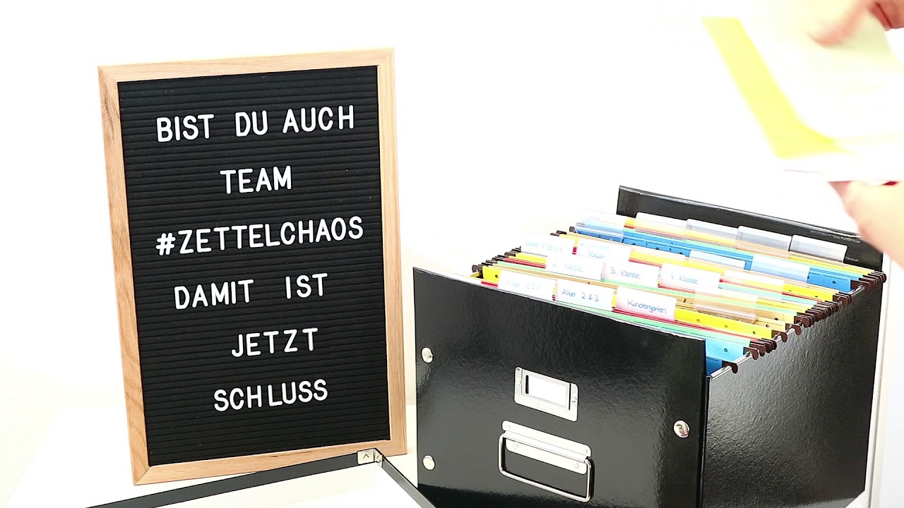 Ordnungsbox für Kinder-Dokumente selbst machen