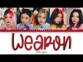 ITZY 있지 Weapon With Newnion FLOOR Prod By Czaer Lyrics Color Coded Han Rom Eng