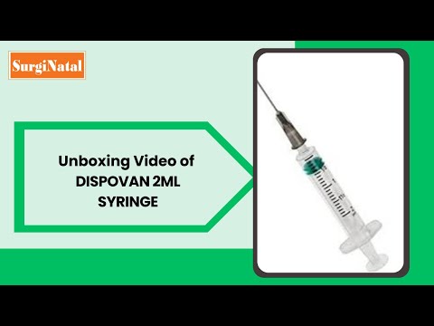 Dispovan disposable single use syringe, size: 1ml