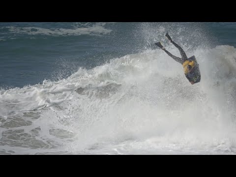 10 MINUTES WITH TANNER MCDANIEL @ NAZARE, PORTUGAL!! // BODYBOARDING
