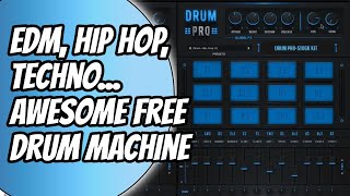 Video thumbnail for Drum Pro by Studio Linked Review ( FREE Multiple Kit Drum Machine) by Real Home Studio