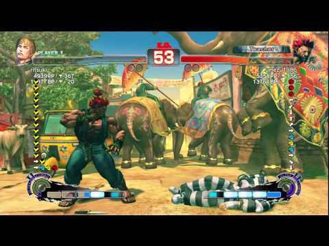 SSF4 AE Ver. 2012: ritsuki_ [Cody] vs. umezu1986 [Akuma] - PSN Ranked Match