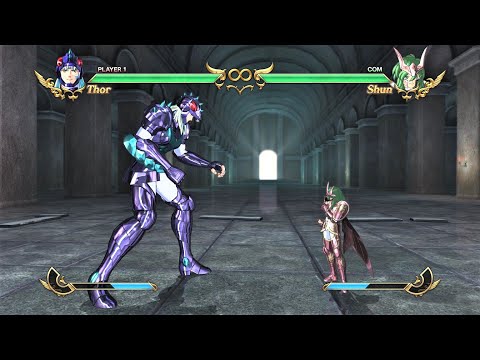 Phecda Thor vs Andromeda Shun God Cloth (Hardest AI) - Saint Seiya: Soldiers' Soul