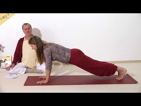 Hohe Planke - Chaturanga Dandasana mit gestreckten Armen - Yoga Asana Lexikon