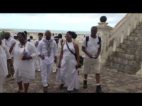 Court Yard of Cape Coast Holocaust Dungeons - Ghana May 2018 Tour