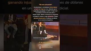 El luchador que humilló a un cómico en vivo pero terminó en la corte por ello. #historia
