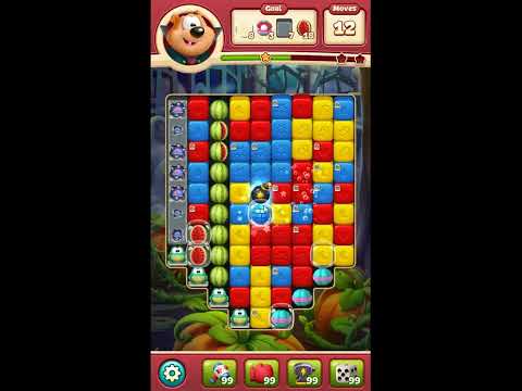 Toon Blast Level 8599 - NO BOOSTERS 🐻🐺🐱 | SKILLGAMING ✔️