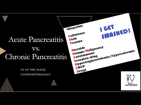 Acute Pancreatitis vs. Chronic Pancreatitis PANCE Review.