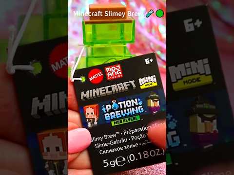 ASMR UNBOXING Minecraft Mini Mode Review ❤️#shorts #asmr #minecraft #slime #trending #gaming #fyp